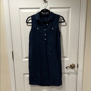 Tommy Hilfiger Sleeveless Blue Cotton Dress